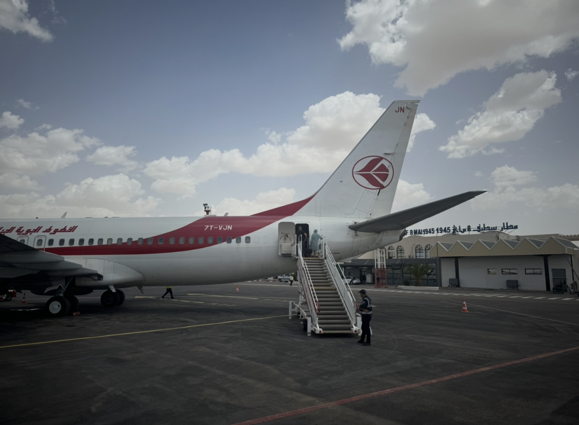 Un avion d'Air Algérie dans l'aéroport à Sétif