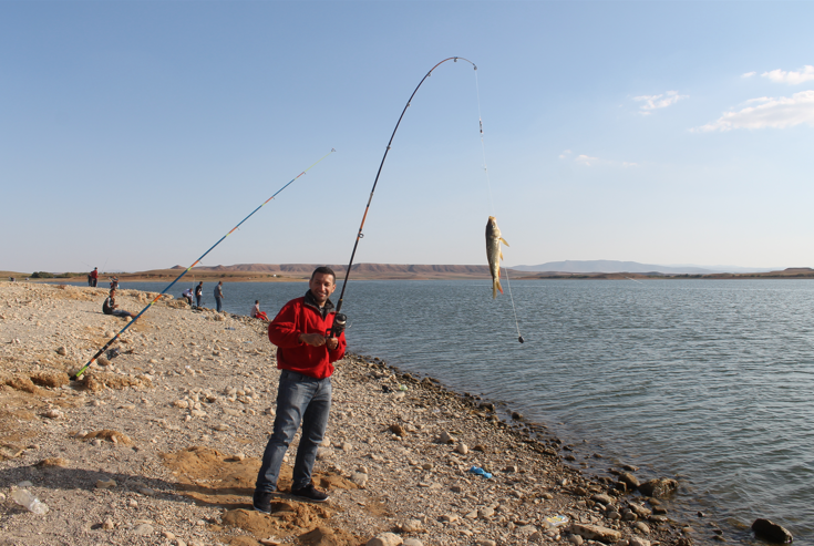 Pêche de la carpe au barrage de Ain Zada